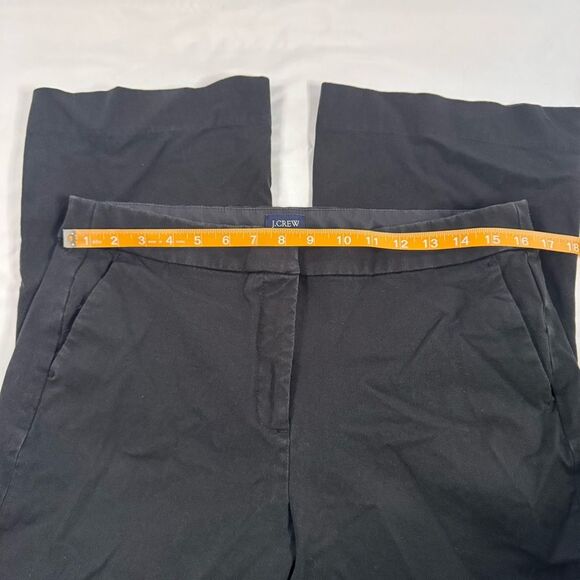 J Crew Factory Kelsey Flare Pant Size 12 Black Cropped Stretch Office Minimalist - Picture 6 of 11